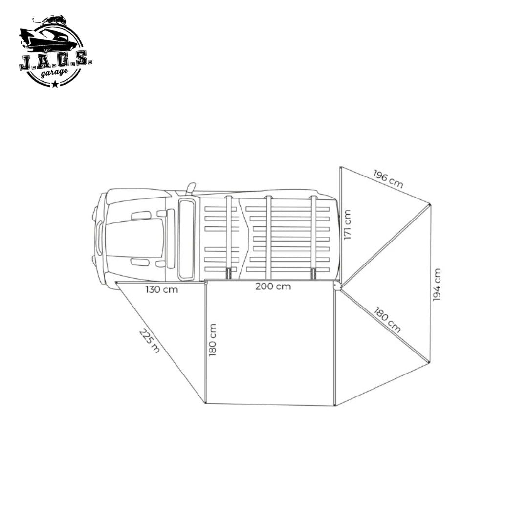 Toldo Lateral Vickywood 270° LEAF EXTENDED 200CM