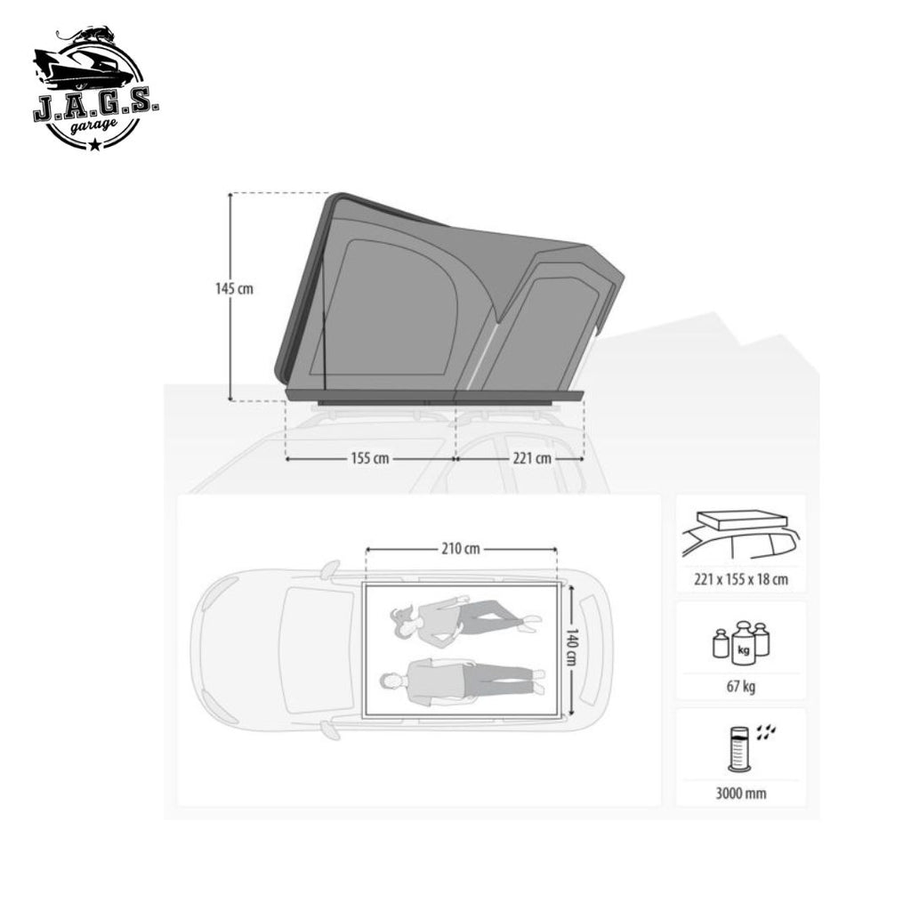 Tenda de Tejadilho Freedom Slim-L