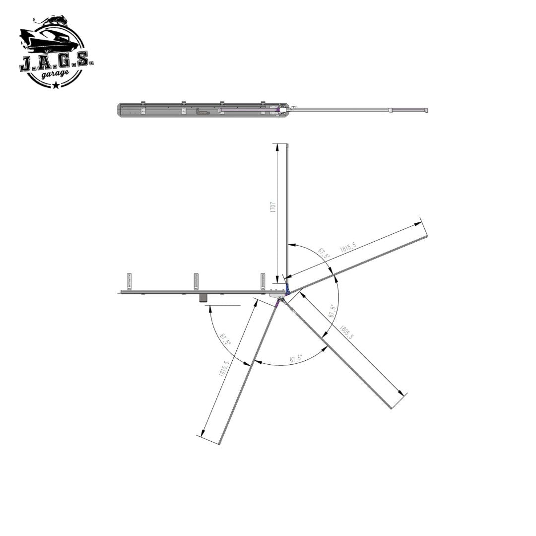 Toldo Lateral 270º Vickywood LIGHT LEAF