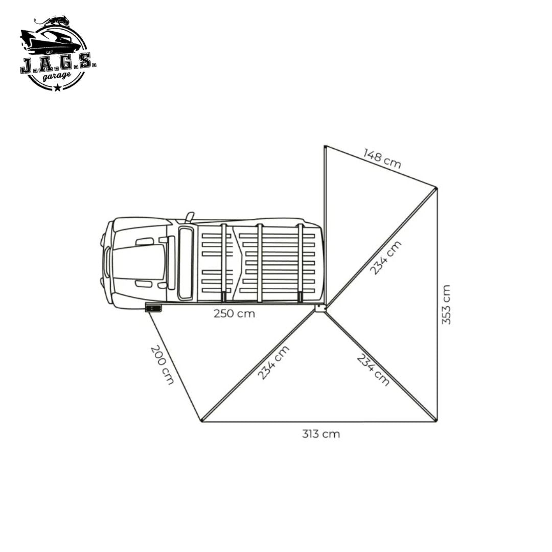 Toldo Lateral Vickywood 270° LEAF 250CM