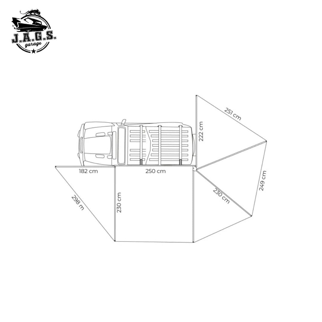 Toldo Lateral Vickywood 270° LEAF EXTENDED 250CM