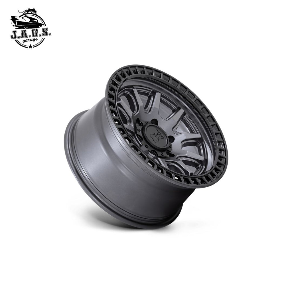 Jante Black Rhino Calico 17X8.5 5X120 74 M-GMTL BLK +34