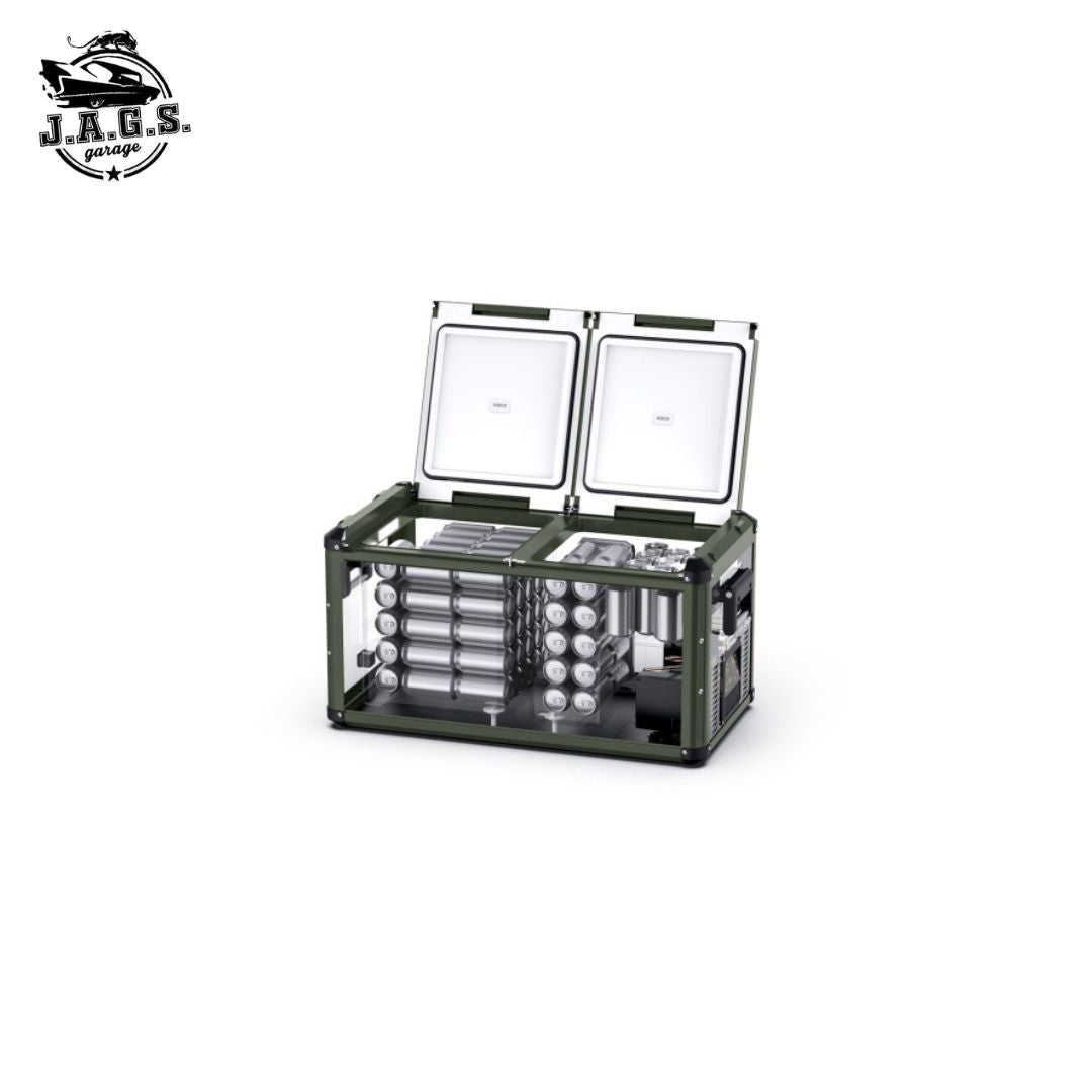 ICECO VL75PROD Dual Zone Refrigerator OLIVE GREEN 75L