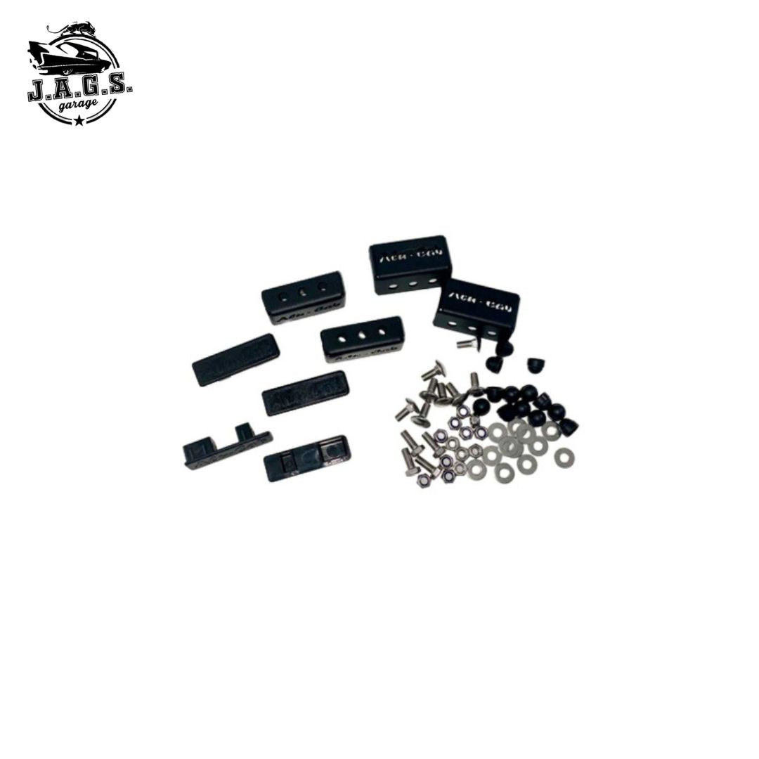 Alu-Cab Suportes para barras de tejadilho de 40 mm (4 peças)