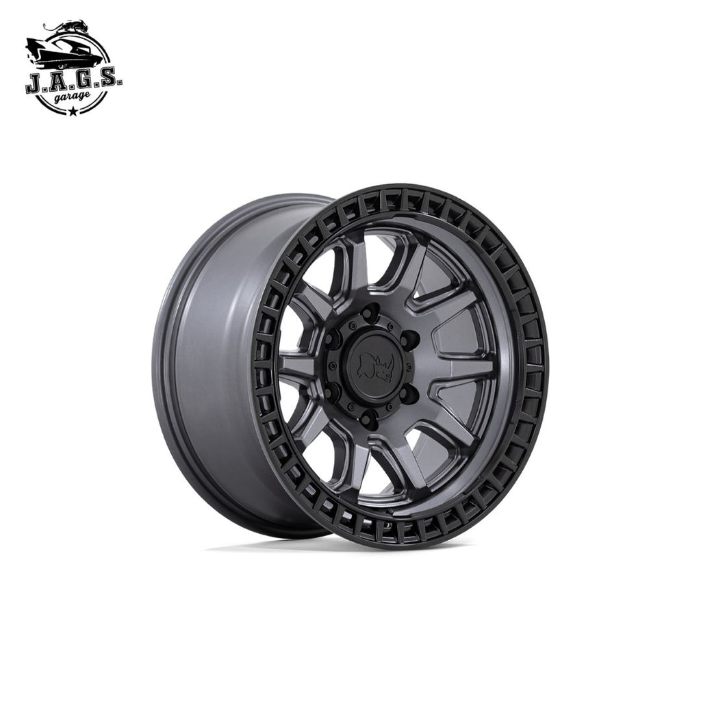 Jante Black Rhino Calico 17X8.5 5X120 74 M-GMTL BLK +34